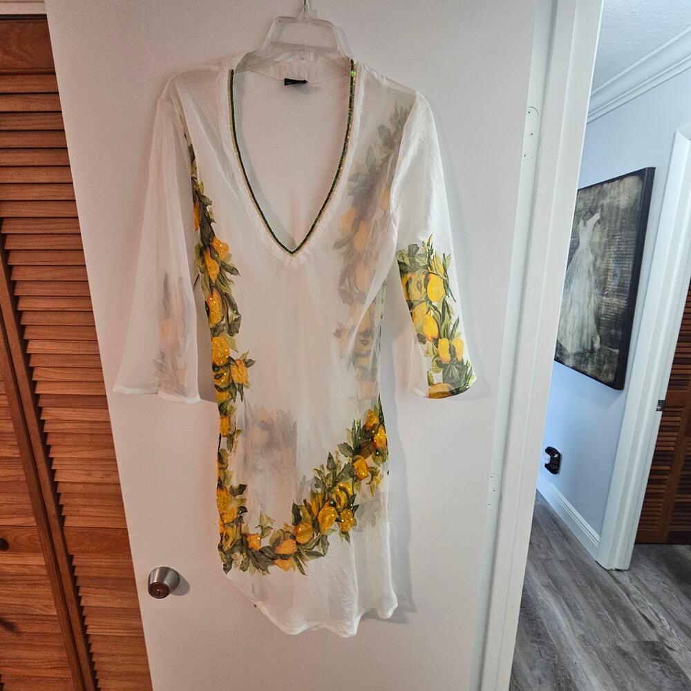 Women's Y.B Yuka Beach Cover-up Dress Size Small - Picture 3 of 7